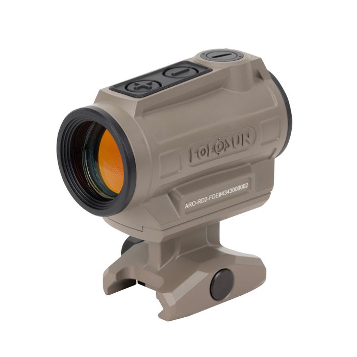 Holosun ARO Advanced Rifle Optic, 22mm - 2 MOA Dot - Flat Dark Earth