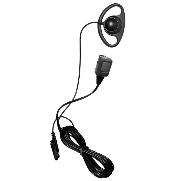 D-Shell earpiece with PTT Mic