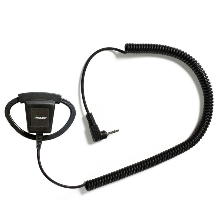 Single Pin Listen Only Earpiece for Speaker Mic-D-Shell-Regular, 19" (at rest) with coil 