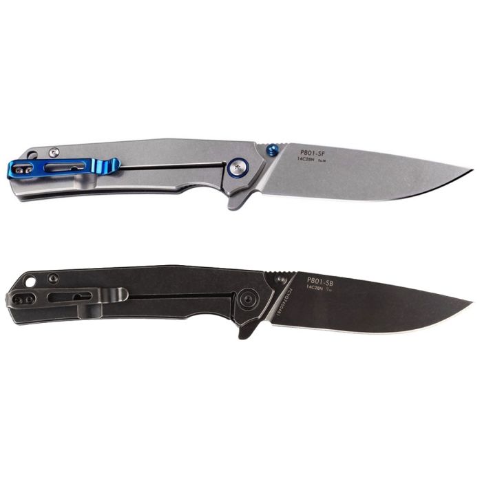 Ruike P801SF / P801SB Stonewashed Stainless Steel Flipper