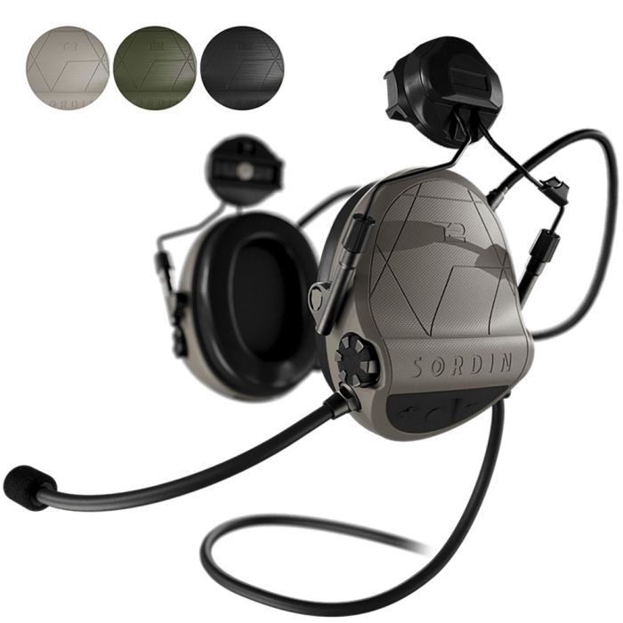 Sordin Supreme T2 CC Communications Headset - ARC Helmet Attachment