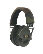 Sordin Supreme Pro-X - OD Green Cups, Camo Headband, with Gel Earseals 