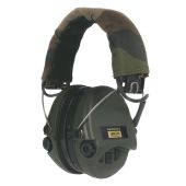 Sordin Supreme Pro-X - OD Green Cups, Camo Headband, with Gel Earseals 